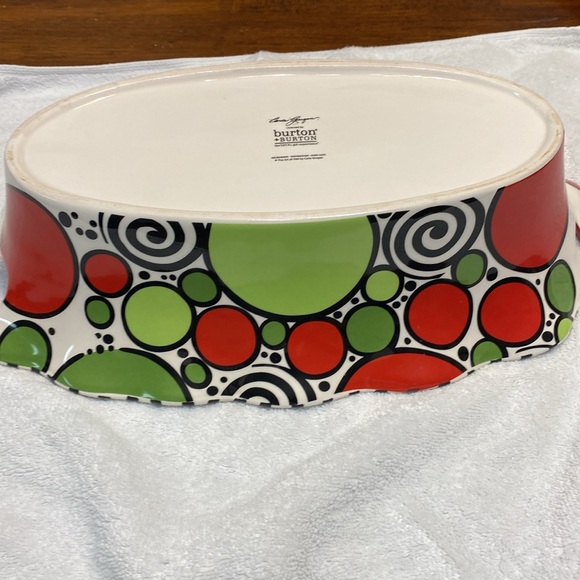 Carla Grogan Burton & Burton Merry Christmas Y’all serving bowl - Picture 7 of 8